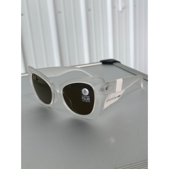 Kreedom Polarized Cat Eye Sunglasses UV Protection Fashion Eyewear Modern NEW - Picture 2 of 7